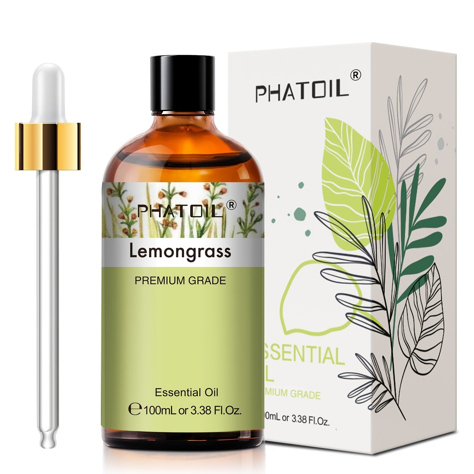 Aceite Esencial de Hierba Limón 100ml para Difusores y Humidificadores