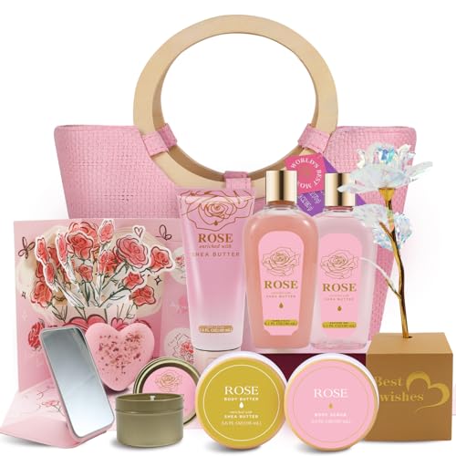 Rosa fresca Aroma Set De Regalo Spa De Lavanda 10 Piezas Para Mujer