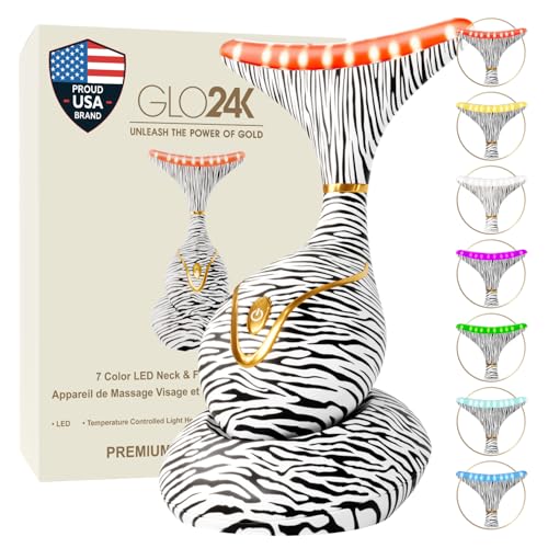 Cebra Color Masajeador Facial y de Cuello con Luz LED y Vibración