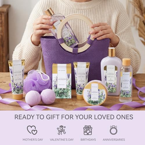 Set De Regalo Spa De Lavanda 10 Piezas Para Mujer