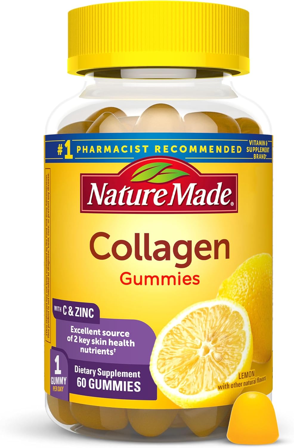 Gomitas De Colágeno Con Vitamina C, Zinc Y Biotina
