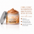 Organic Whipped Bronzing Body Butter – Shimmering Body Moisturizer with Instant Bronze Glow