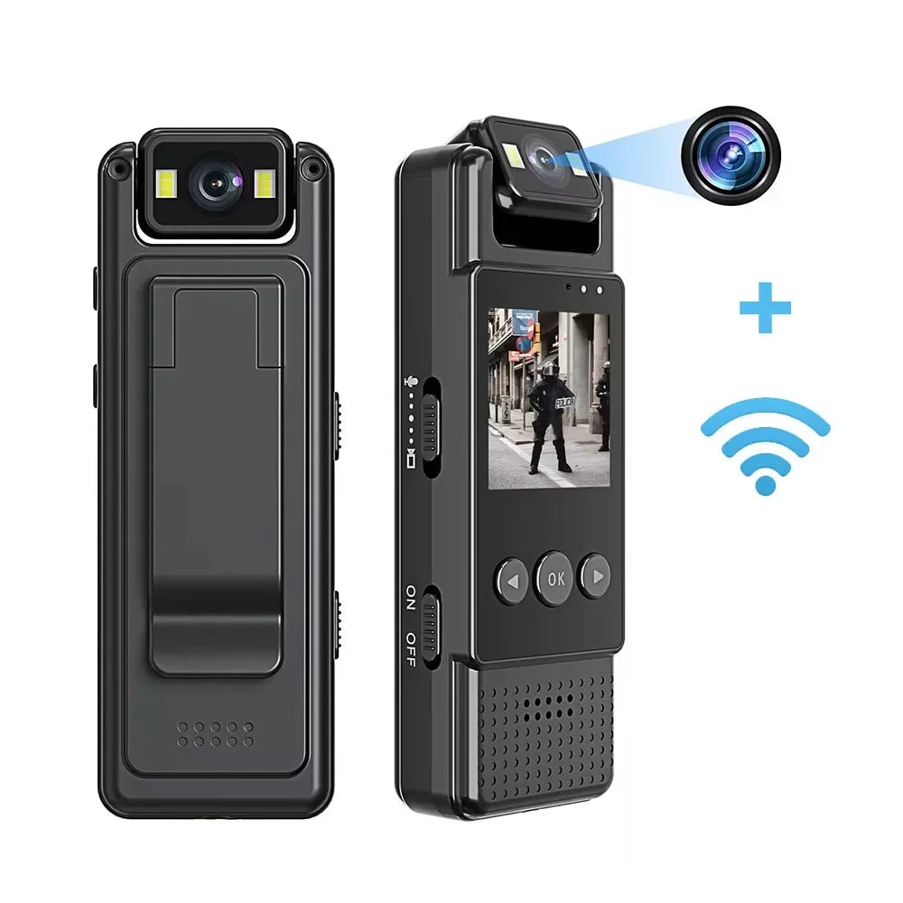 Mini Cámara Corporal Digital 1080P con 64GB – WiFi y Visión Nocturna