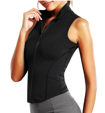 Women’s High Neck Sleeveless Sports Vest-2