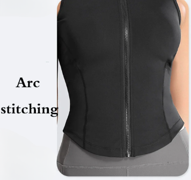 Women’s High Neck Sleeveless Sports Vest-3