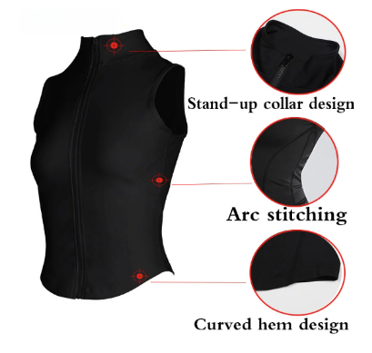 Women’s High Neck Sleeveless Sports Vest-4