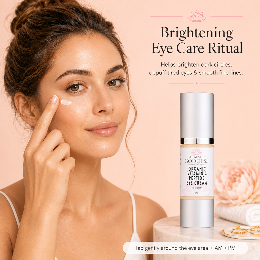 Organic Vitamin C Eye Serum – Peptide Treatment for Dark Circles