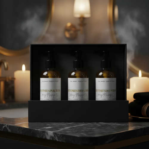 Colección de Aceites de Masaje Sensuales Destinee – Conexión e Intimidad
