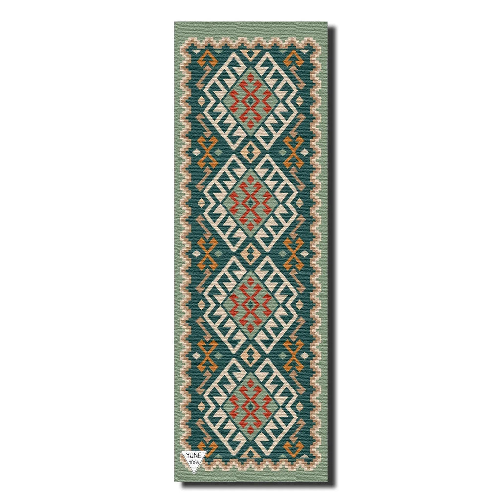 Moab Plains Yoga Mat – 6 mm Extra Thick, Double-Sided Non-Slip, Eco-Friendly PER with Moss Green Nature-Inspired Design | Yune Yoga