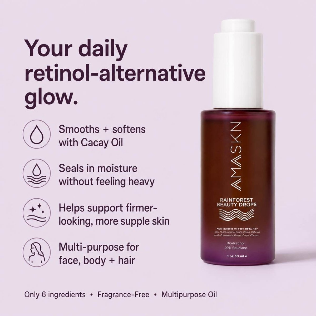 Rainforest Beauty Drops - Face, Body & Hair Oil