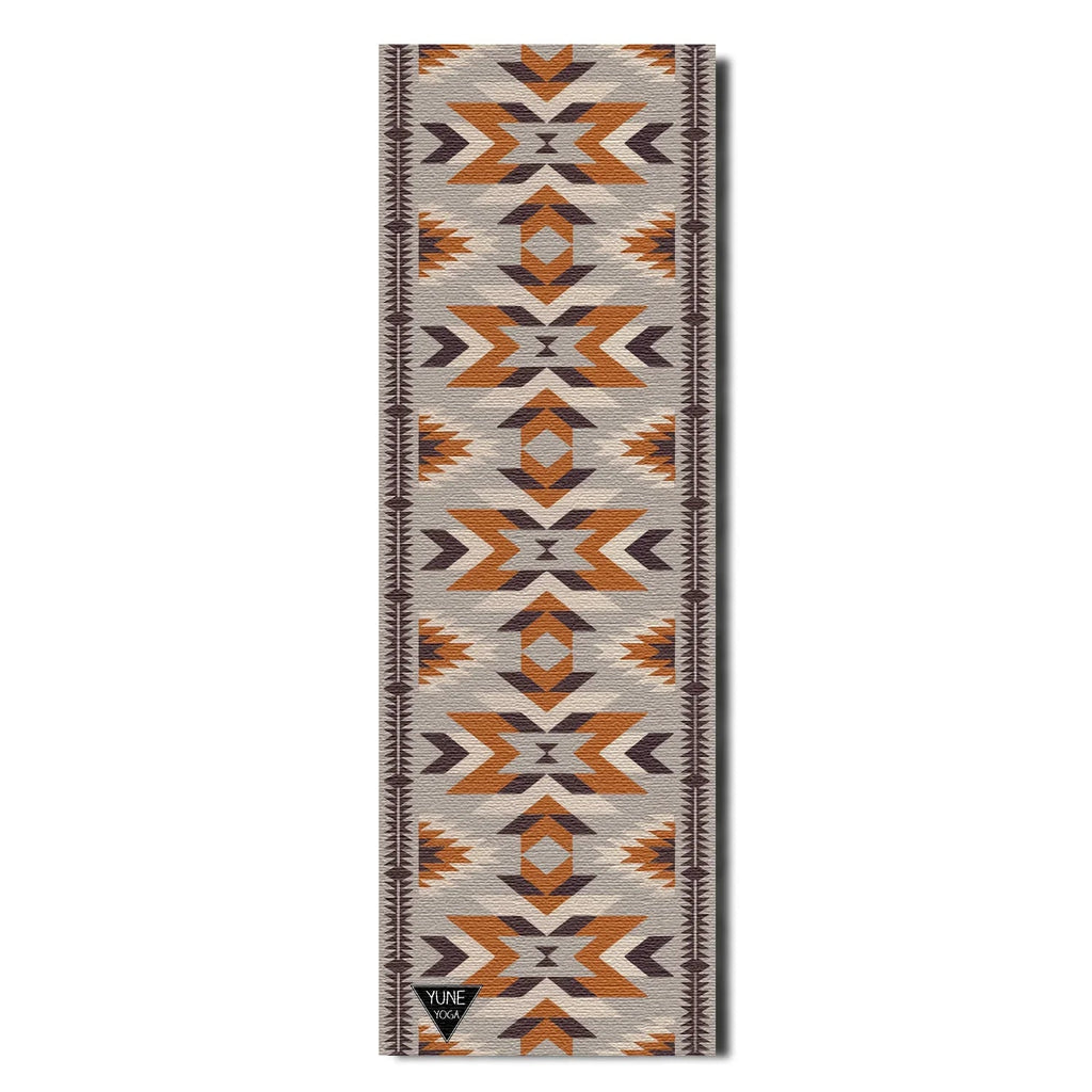 Teton Canyon Yoga Mat – 6 mm Extra Thick, Double-Sided Non-Slip, Eco-Friendly PER with Multi-Color Canyon Stripe Design | Yune Yoga